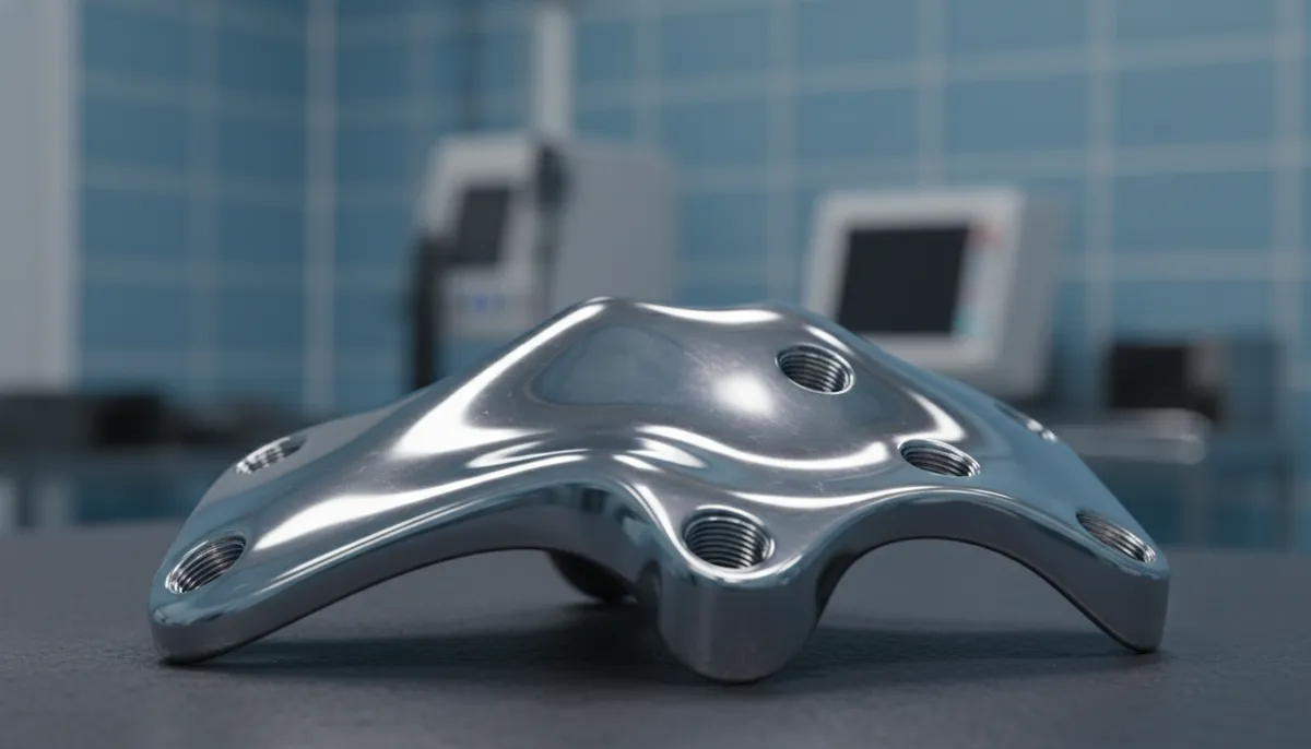 high quality surface finish achieved on 5-axis CNC machined aerospace part