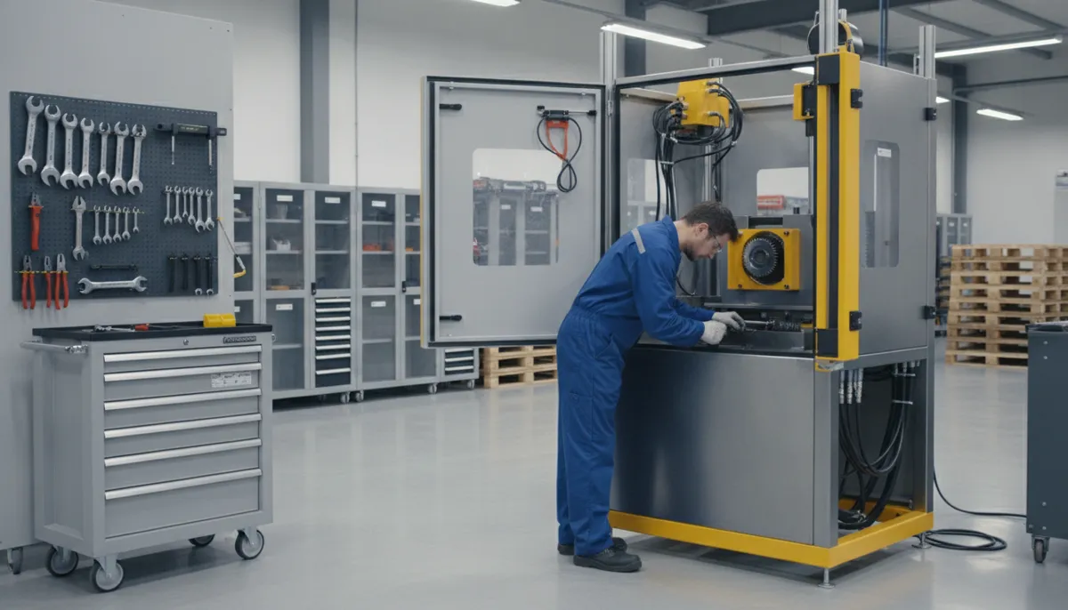 CNC APC pallet changer maintenance and installation