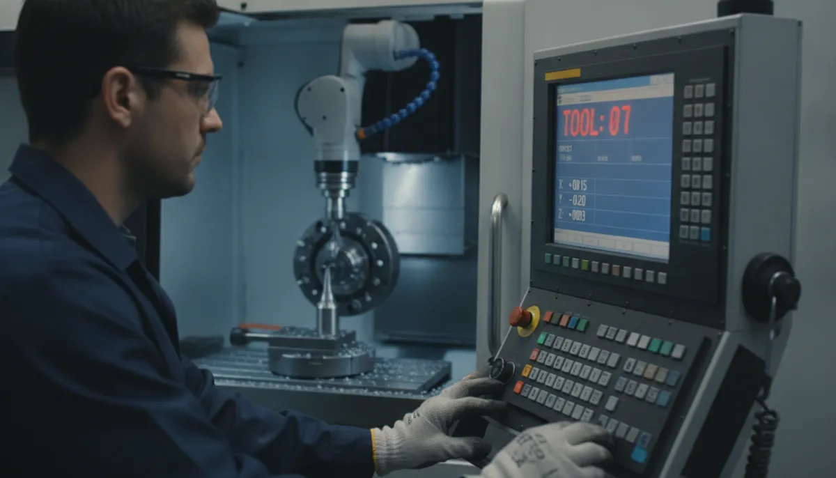 CNC ATC beginner learning automatic tool changer operation on machining centre