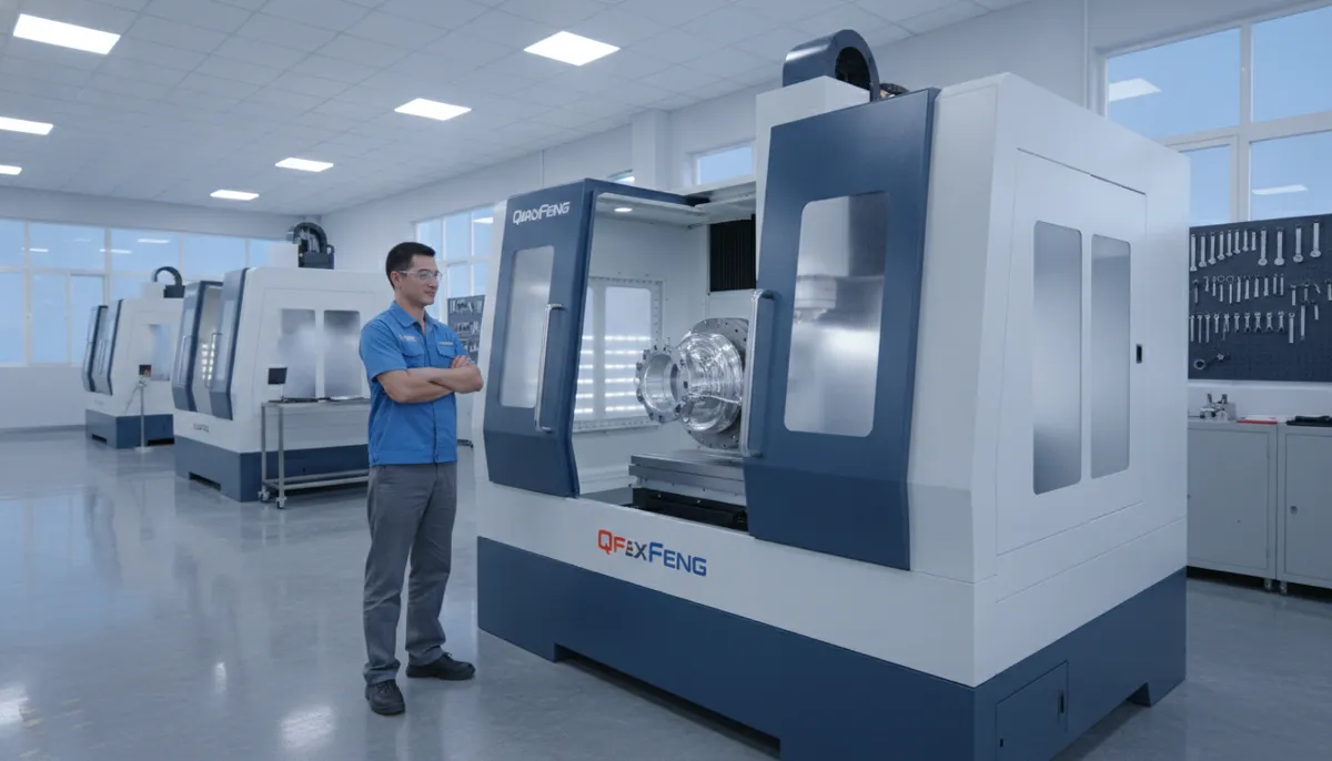 CNC depth of cut optimization example on QFCNCMACHINE vertical machining center