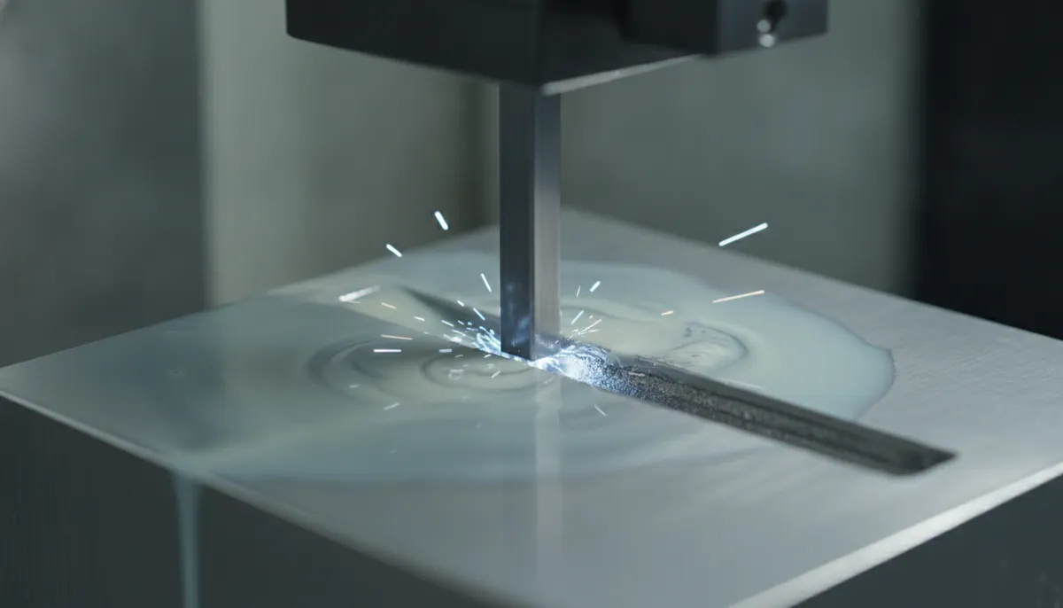 CNC EDM machine eroding deep rib cavity in hardened mold steel