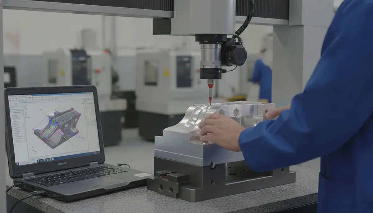 CNC first article inspection using CMM coordinate measuring machine