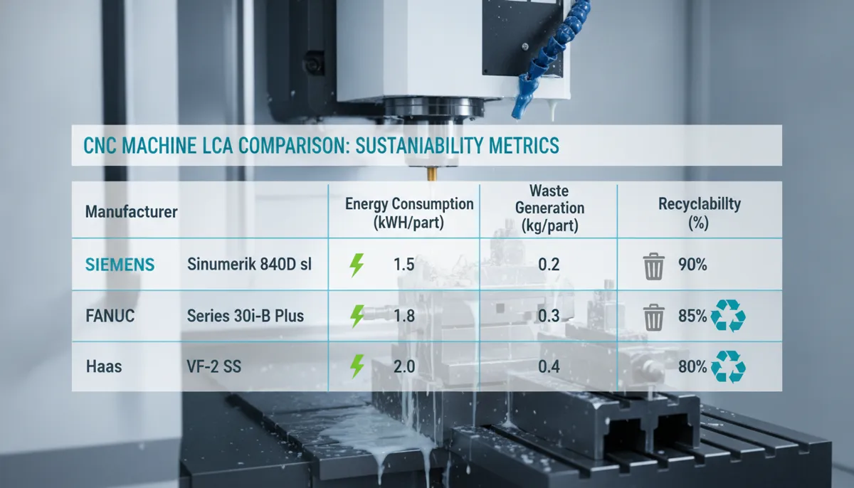 CNC machine life cycle assessment environmental impact comparison
