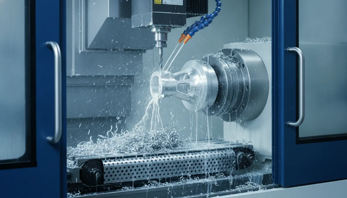CNC lights-out manufacturing unmanned night shift with remote monitoring dashboard