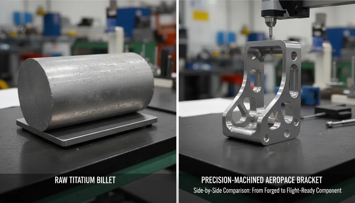 aerospace grade CNC machine finished titanium bracket precision measurement