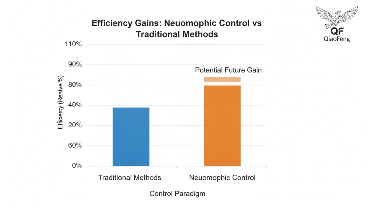Efficiency comparison chart for CNC neuromorphic computing integration