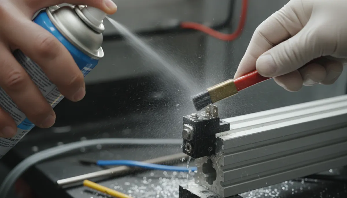 Monthly CNC limit switch cleaning and inspection to prevent overtravel alarms