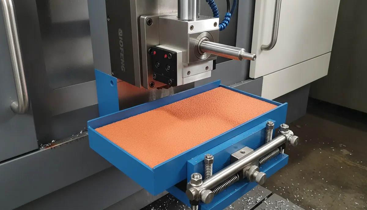 QiaoFeng CNC lathe parts catcher with sensor array and shock-absorbing tray