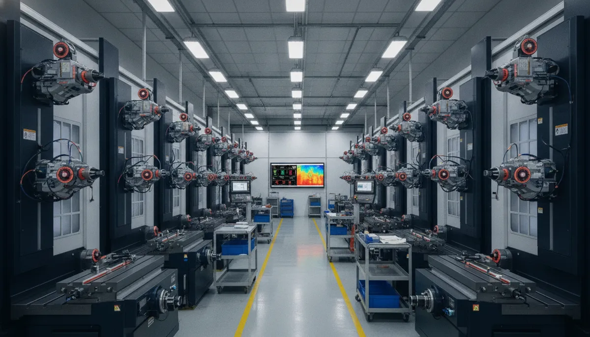 Advanced CNC spindle thermal management in a modern production floor