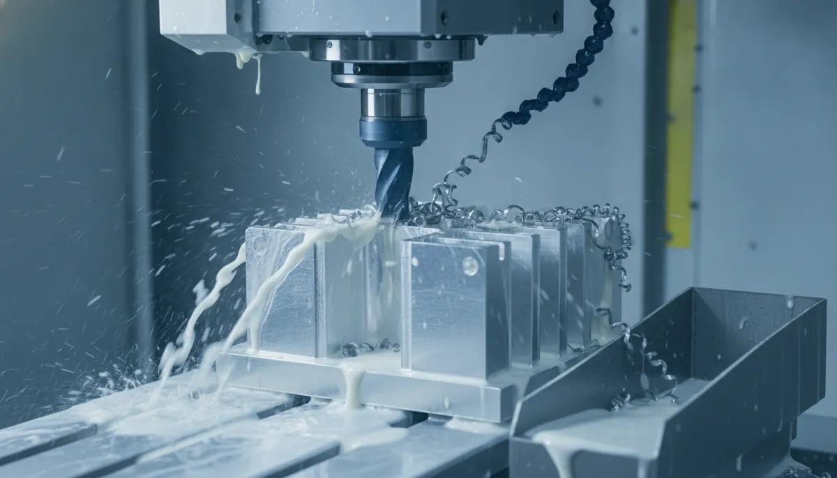 CNC spindle speed use case aluminium automotive part chip formation