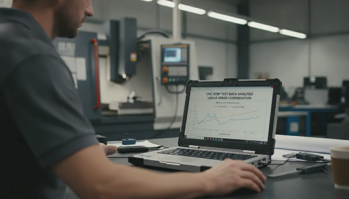 CNC step test data analysis software for machine alignment