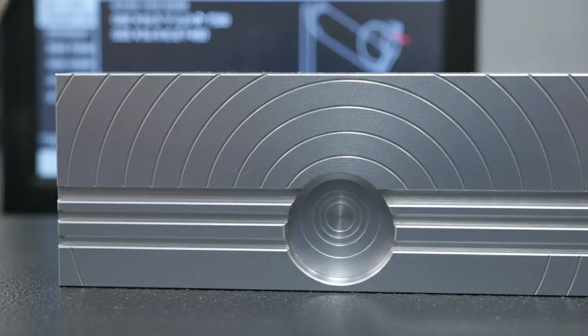Precision CNC machined part with G02 G03 circular interpolation arcs
