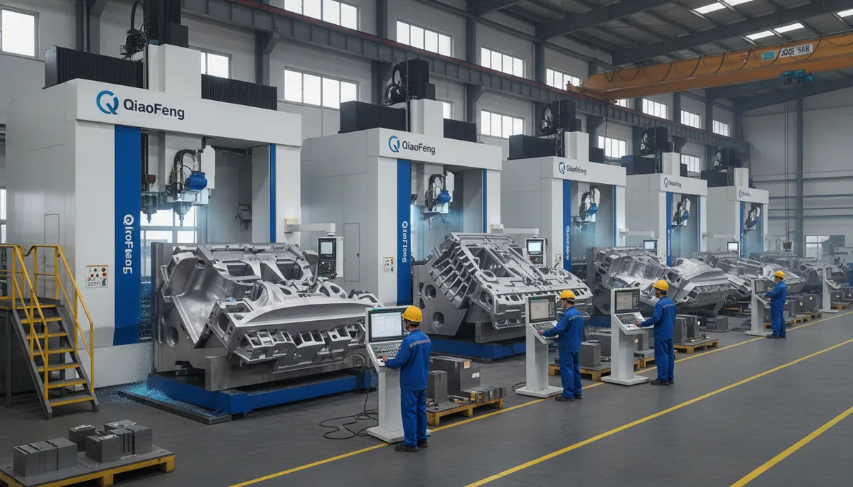 QiaoFeng gantry CNC machine in production facility Dongguan