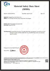 MSDS Certificate