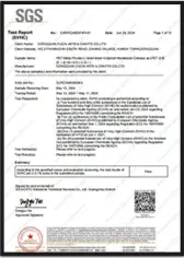SGS Certificate