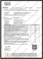 SGS Certificate