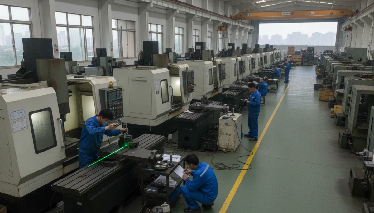 QiaoFeng new CNC machine quality inspection process at Dongguan factory